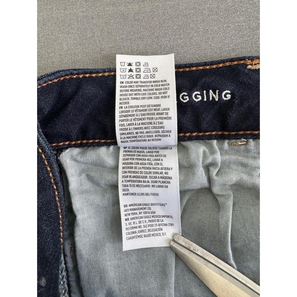 American Eagle Outfitters Jegging Jeans Super Stretch Dark Wash Women's 12 Short - Picture 8 of 12